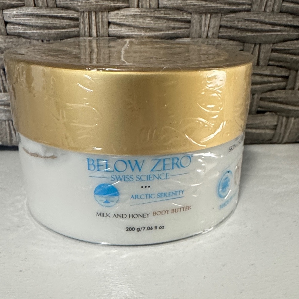 Below Zero Milk and Honey Body Butter- 7.06 oz